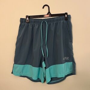 Nike Performance Training Shorts Men Size XL Blue Green Bundle of Two